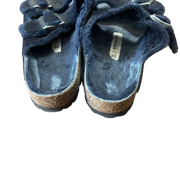 3/$30 🍂 Birkenstock Arizona Shearling Night Suede Blue - Picture 5 of 8